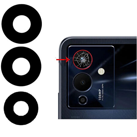 İnfinix Note 12 Pro 5G İle Uyumlu Kamera Camı  X676