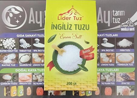 İNGİLİZ TUZU EPSOM 200 GR.