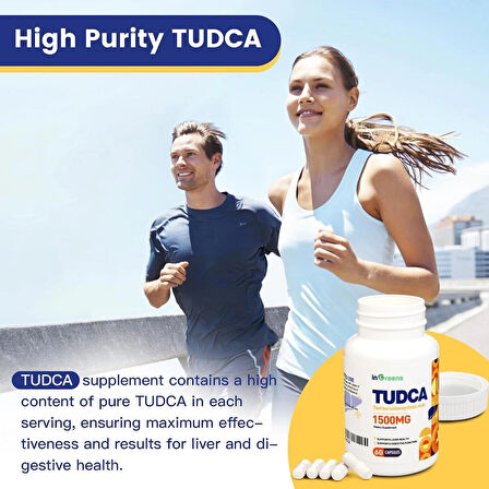 inGreens TUDCA High Pure Tauroursodeoxycholic Salts Liver Cleanse Detox and Repair 1500 mg 60 Caps