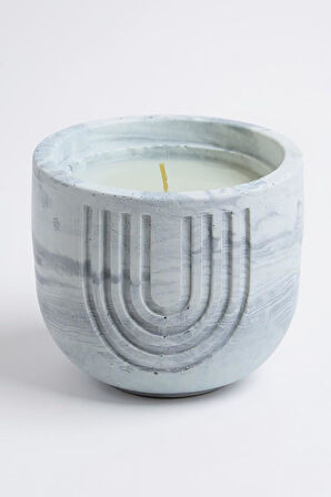 El Yapımı Dekoratif Taş Tozu Mum Kutu Modern ve Şık Takı Kutusu Kokulu Mum Saksı Organizer