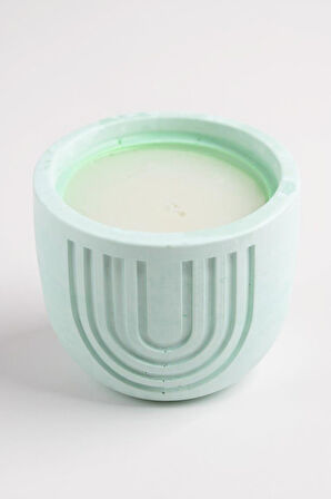 El Yapımı Dekoratif Taş Tozu Kapaklı Kutu Modern ve Şık Takı Kutusu Mum Kokulu Mum Vanilya Saksı Organizer