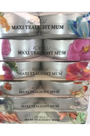 Mum Maxi Tealight 2'li Kokulu Uzun Süreli Işık Ve Sıcaklık Keyfi