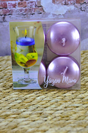 Yüzen mum 4 lü 35 gr 4 saat yanar