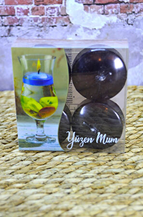 Yüzen mum 4 lü 35 gr 4 saat yanar
