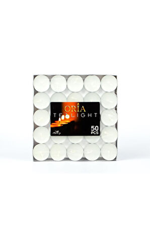 Horeca Tealight Mum 12 gr X 50 5 Saat Ve Üzeri Yanış Süresi