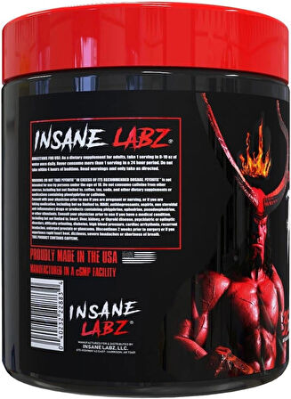 Insane Labz Hellboy Psychotic PreWorkout Nitric Oxide Boosts Focus Energy 35 Servis