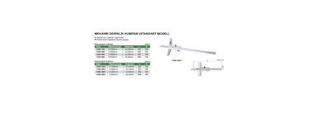 1240-1501 İnsize Mekanik Derinlik Kumpası 0-150 mm