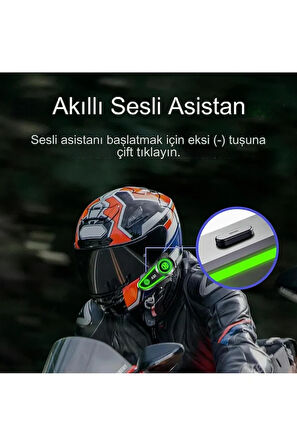  Motosiklet Kask Kulaklık İnterkom Işıklı Su Geçirmez Motor Kurye Kask Bluetooth Kulaklık