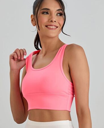 Aurafit Arkası Halter Kesim U Yaka Spor Sütyeni/Büstiyer/Croptop-9041