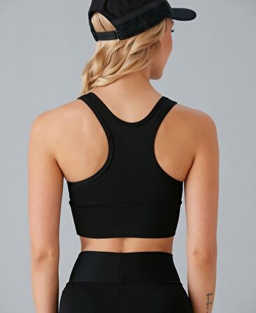 Aurafit Arkası Halter Kesim U Yaka Spor Sütyeni/Büstiyer/Croptop-9041