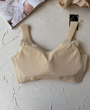Carla Balensiz Dikişsiz Push-up Invisible Ice-Silk (Görünmez) Sütyen - İthal Bra