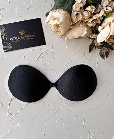 Intive Yapışkan Straplez Double Push-up El Cuplı Sırtsız Dekolte Sütyen-1326