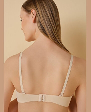 Intive Lazer Kesim Dikişsiz Hafif Destekli İz Yapmaz Balenli İnce Askılı Sütyen