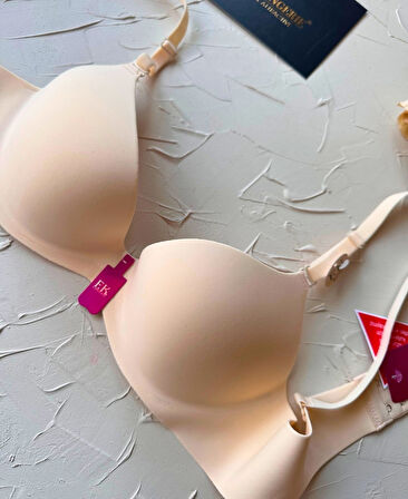 Intive Lazer Kesim Dikişsiz Hafif Destekli İz Yapmaz Balenli İnce Askılı Sütyen