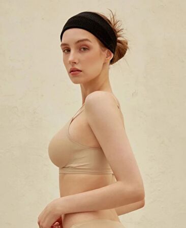 Carma İthal Balensiz Dikişsiz İce-Silk Yarı Push-up İnce Askılı Sütyen