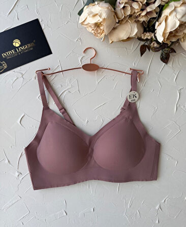 Carma İthal Balensiz Dikişsiz İce-Silk Yarı Push-up İnce Askılı Sütyen