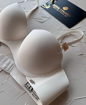 Billie İthal Lazer Kesim İz Belli Etmeyen Balenli Desteksiz Kaliteli Sütyen- FK382