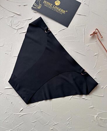 Lovely Kalp Aksesurlı Orijinal Lazer Kesim Dikişsiz İthal Külot/Slip-2810