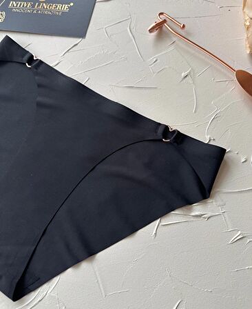 Lovely Kalp Aksesurlı Orijinal Lazer Kesim Dikişsiz İthal Külot/Slip-2810