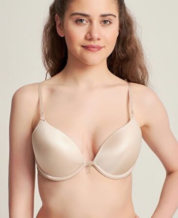 Le Jardin Valeria Biyeli Taşlı Mikro Push-up Arkası İp Detaylı Sütyen - 7007