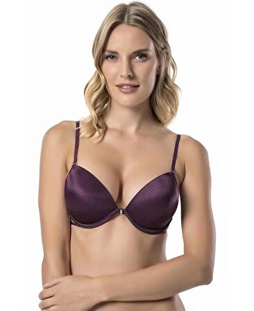 Le Jardin Valeria Biyeli Taşlı Mikro Push-up Arkası İp Detaylı Sütyen - 7007
