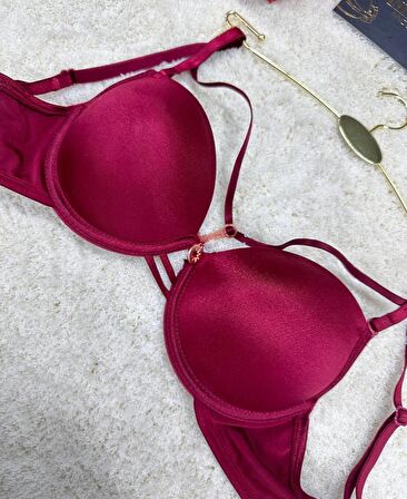 Le Jardin Monica Göğsü Şeritli Mikro Push-up Arkası İp Detaylı Sütyen - 7008