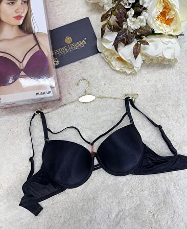 Le Jardin Monica Göğsü Şeritli Mikro Push-up Arkası İp Detaylı Sütyen - 7008