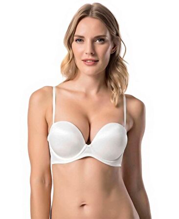 Le Jardin Blanche Double Push-up Silikonlu Askılı/Askısız Sütyen -7036