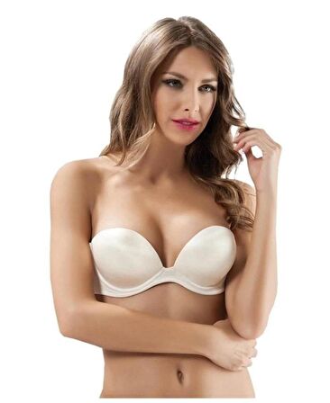 Le Jardin Blanche Double Push-up Silikonlu Askılı/Askısız Sütyen -7036