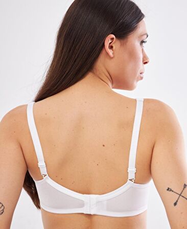 Le Jardin Linda Tül Detaylı Toparlayıcı İnce Soft Cup Sütyen (B-C CUP) -9200