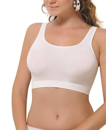 NBB Dikişsiz Seamless Kalın Askılı Desteksiz Balensiz Sütyen/Büstiyer-2410