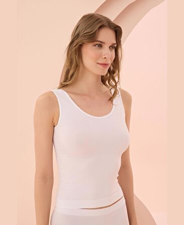 NBB Kalın Askılı U Yaka Dikişsiz Seamless Atlet -2441