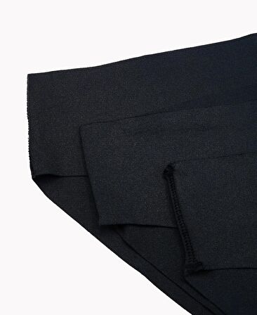 NBB Lazer Kesim Normal Bel 3'lü Paket Külot (Bordo, Ten, Siyah, Pudra)