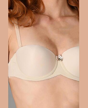 NBB Destekli Push-up Straplez Cuplı Basic Sütyen- 3520