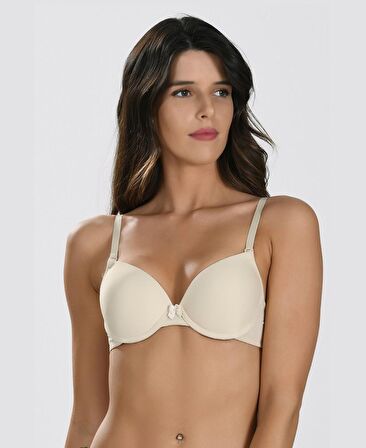 NBB Hafif Destekli Balenli Basic Sütyen (Ten, Siyah, Beyaz)- 3539