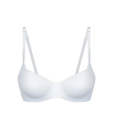 Mikro Balenli Hafif Destekli Klasik Kesim İnce Askılı Günlük Sütyen -3576