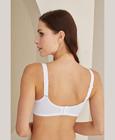 Dantelli Minimizer Toparlayıcı Büyük Beden Kalın Askılı Balenli Desteksiz Sütyen