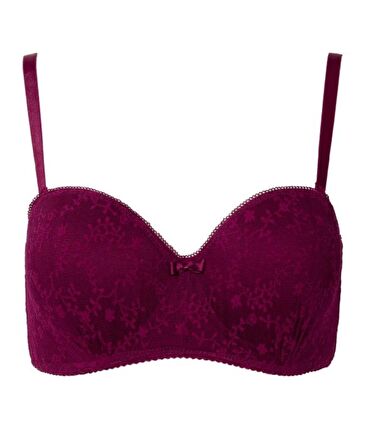 NBB Kadın Dantelli Lotus Straplez Balensiz Sütyen Cheeky Külot Takım -4503