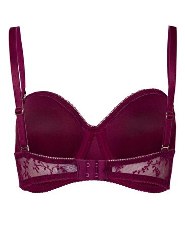 NBB Kadın Dantelli Lotus Straplez Balensiz Sütyen Cheeky Külot Takım -4503