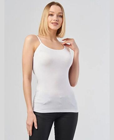 NBB İnce Askılı Basic Likralı Günlük Kullanım  Atlet -663