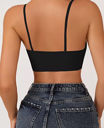 Nessa İnce Askılı Çıkarılabilir Padli Dikişsiz Lazer Kesim İz Yapmaz Kopçasız Bralet-2012