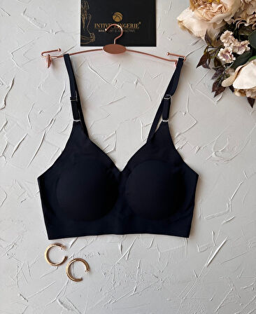 Nessa İnce Askılı Çıkarılabilir Padli Dikişsiz Lazer Kesim İz Yapmaz Kopçasız Bralet-2012