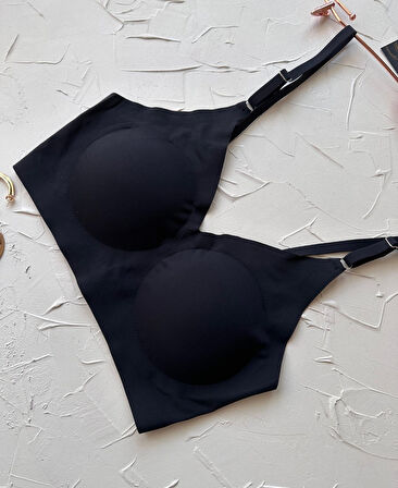 Nessa İnce Askılı Çıkarılabilir Padli Dikişsiz Lazer Kesim İz Yapmaz Kopçasız Bralet-2012