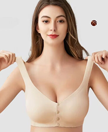 Gracie Lazer Kesim Dikişsiz Önü Çıtçıtlı Açılabilir Rahat Bralet/Sütyen (Emziren Anneler)