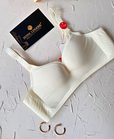 Marie İthal Dikişsiz Balensiz Destekli Toparlayıcı Özellikli Kalın Askılı C Cup Kaliteli Sütyen