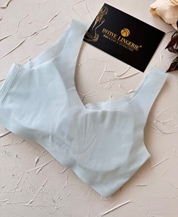 Ellie Dikişsiz İce-Silk (Buz İpek) Görünmez Ultra Hafif Padli Nefes Alabilir İthal Bralet/Sütyen