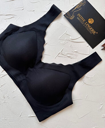 Ellie Dikişsiz İce-Silk (Buz İpek) Görünmez Ultra Hafif Padli Nefes Alabilir İthal Bralet/Sütyen