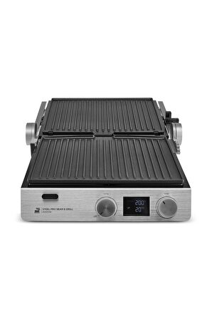 Steel Pro Sear and Grill Inox Izgara ve Tost Makinesi Yanmaz Yapışmaz Döküm Plakalar