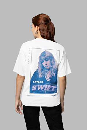 Taylor Swift Baskılı Unisex Oversize Şarkıcı Reputation Albüm Tişört