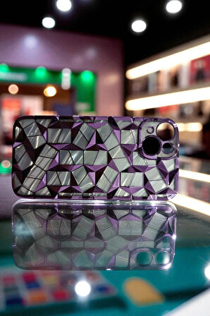 iPhone 13 ve 14 Uyumlu Kamera Korumalı Sade Desen Silikon Telefon Kılıfı
